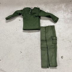 PB-DEX-SET: 1/12 Dexter Style Green Shirt and Pants for 6″ medium to slim body