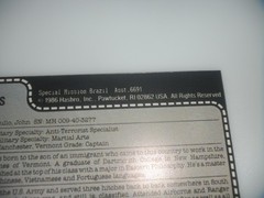 CUSTOM REPRO G.I. GI Joe Claymore 1986 Special Mission Brazil Figure File Card
