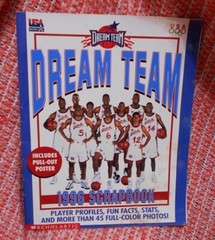 Lot: Shaquille Oneal Downtwon Action Figure, Dreamteam + Sticker Book NBA Sports