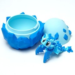 3D Printed Colorful Dragon Egg Model,Articulated Animals Figure,Toys Home Decor