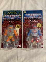 MASTERS OF THE UNIVERSE ORIGINS ROBOTO AND COMIC ROBOTO UNPUNCHED CARD NEW