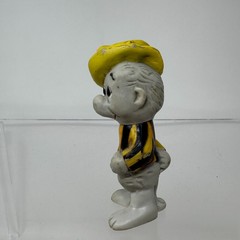 Walt Kelly Pogo Possum Figure Black Yellow Stripes Shirt Vinyl Vintage DAMAGED