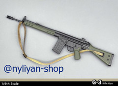 1/6 Male G3 Assault Rifle Gun Weapon Model Fit 12”Action Figure Model Toy