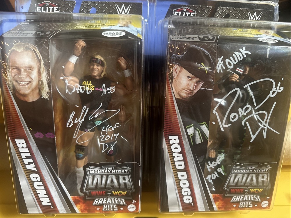 WWE Elite MoNdaY NiGhT WAR Autograph ✍️Billy Gunn Road DOGG 🔥 Raw Nitro