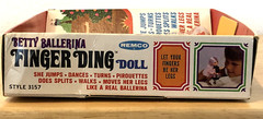 VINTAGE REMCO 1969 BETTY BALLERINA FINGER DING DOLL ACTION FIGURE ORIGINAL BOX