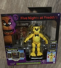 FNAF Five Nights at Freddy’s Golden Freddy Office Set Figure Jazwares NEW Sealed
