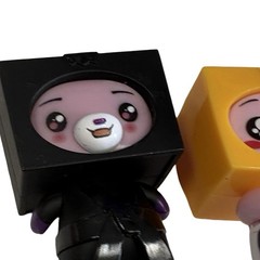Set Of 3 Lanky Box Figurines
