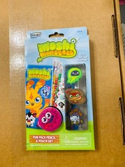 Moshi Monsters Fun Pack Pencil & Pouch Set ~ Ecto, Chop Chop, Humphrey (16316)