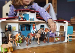 Horse Club – 115 PC Lakeside Riding Center Horse Toy Playset with Horses and …
