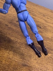 2009 Hasbro Marvel Universe Human Torch Action Figure Light Blue Black Belt #011
