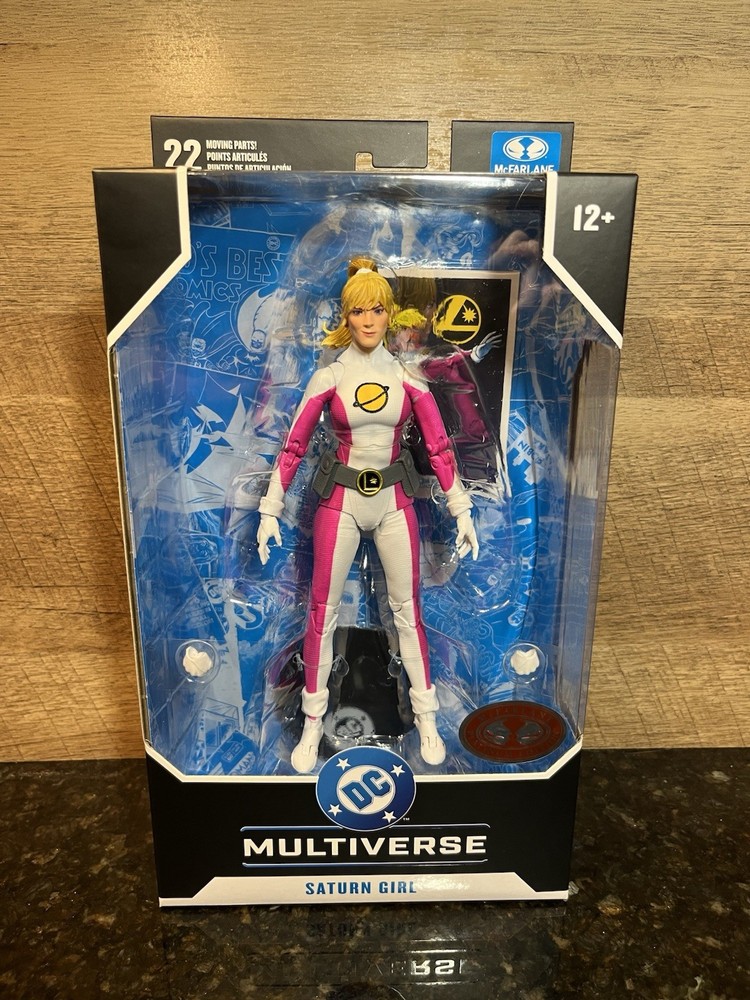 McFARLANE TOYS DC MULTIVERSE DC CLASSICS SATURN GIRL RED PLATINUM IN HAND!