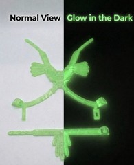 Vintage REPRO Skeletor Armor Set MOTU Masters of the Universe GLOW IN THE DARK