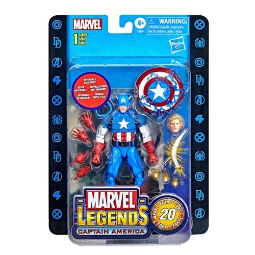 Marvel Legends Series 20th Anniversary Series 1 Captain America 6″ AF BY HASBRO