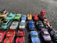 40 Loose Disney Pixar Cars Mostly Diecast Figures 1:55 Mater Sally Racecar Used