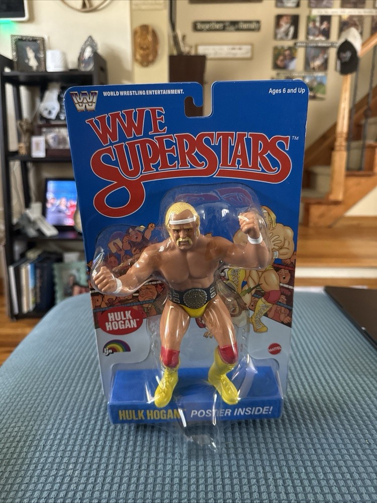 WWE SUPERSTARS LJN HULK HOGAN RETRO ACTION FIGURE BLUE CARD MOC