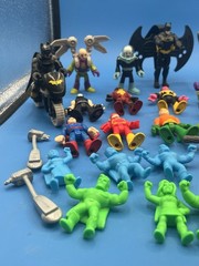 DC Toy Box Jackpot Batman, Superman, Joker + 40+ Figures, Bike, Weapons Mashem