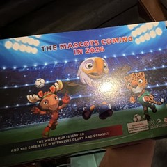 FIFA World Cup Mascots 3-Piece Boxed Set w/ Ball & Trophy
