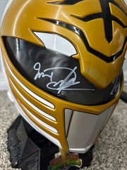 Power Rangers White Ranger Helmet Signed by Jason David Frank