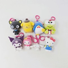 HELLO KITTY and Friends Jumbo Flocked Hangers : Complete Set of 8 NEW Figures!