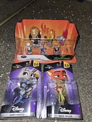 Disney Zootopia Six Figures W/ 2 Seperate Nick & Judy. 3 Packs Total Never Used