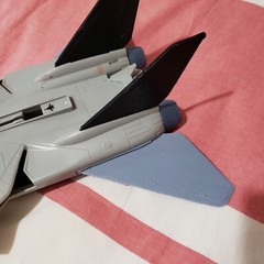 3D Printed Tomcat Side Fins (pair) – Gray – Compatible GI Joe 2011 Skystriker