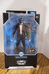 McFarlane DC Multiverse Batman Begins Lucius Fox Platinum Action Figure NEW