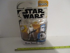 Hasbro Star Wars Clone Wars Clone Trooper Yellow Cartoon Network 2005 MOC