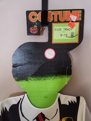 Vintage Dick Tracy Fabric Halloween Costume By Ben Cooper Size 8-10