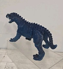Vintage 1984 Imperial Knights & Daggers 10″ Blue Sabertooth Komodo Dragon