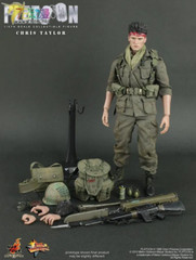 Hot Toys Mms135 1/6 Platoon Chris Taylor Charlie Sheen Action Figure