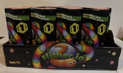 LOT OF 11 SLITHER.IO Series 1 Blind Box Plush Clip-on Keychain Toys With Display