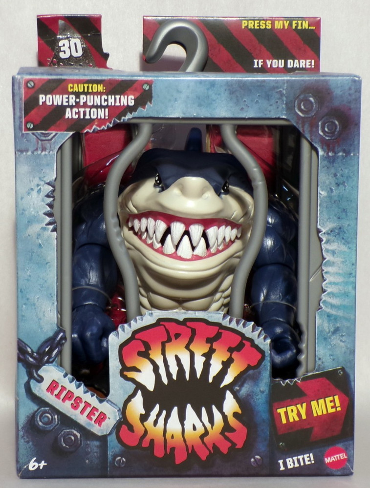 2024 Street Sharks RIPSTER 6″ Action Figure 30th Anniversary Mattel