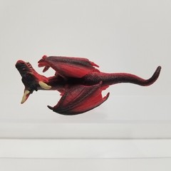 Dragon Figures – Red & Black, Green & Gold, Orange & Red – Mixed Lot of 3
