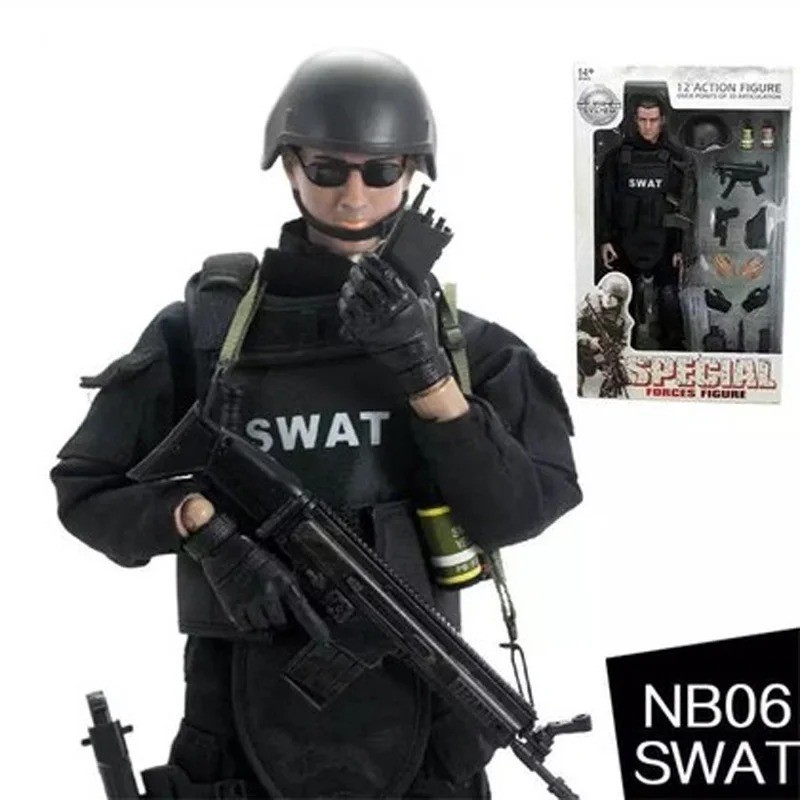 1/6 Scale SWAT Soldier 12” Military Action Figure Toy