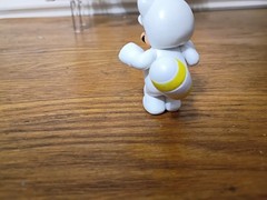 12-PK WHITE TANOOKI SUPER MARIO 4″ Lot Builder Penguin Cat Metal Raccoon Luigi