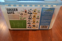 KASKEY KIDS SOCCER GUYS FIGURES TOY PLAYERS REFEREE 2 GOALS WITH CASE USA BRAZIL