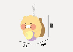 Kakao Friends Choonsik Soft Plush Doll Keyring Keychain Pajama Potato Bag Charm