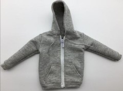 1/6 scale Man Zip Hoodie grey for 12″ figure hot toys Phicen worldbox ❶USA❶