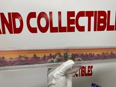 Vintage Hasbro 1986 INHUMANOIDS Shelf Talker Store Display STUNNING AFA 90+