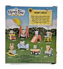 Honey Bee Acres Baby Binx Fuzzy Figurine Collectible Doll Puppy Swing New In Box