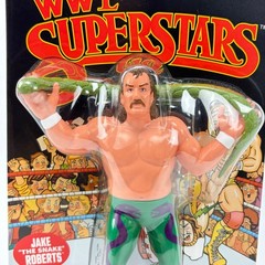 Mattel WWE Superstars Jake The Snake Roberts LJN Style Retro Figure Black card