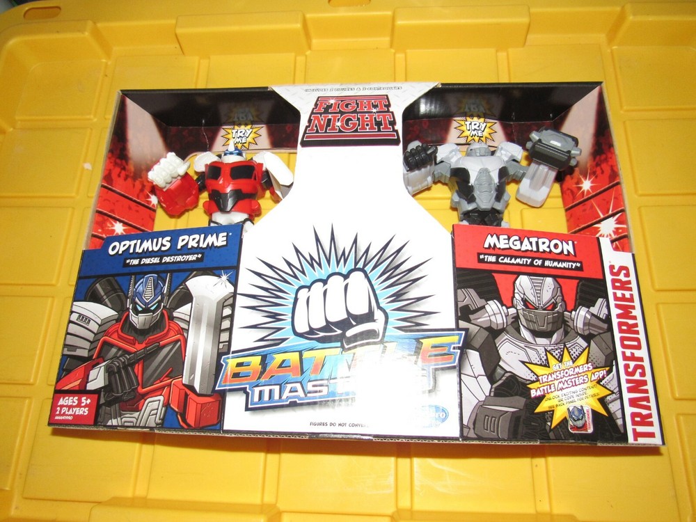 Transformers figure Battle Masters Megatron Optimus Prime Walmart Fight Robots