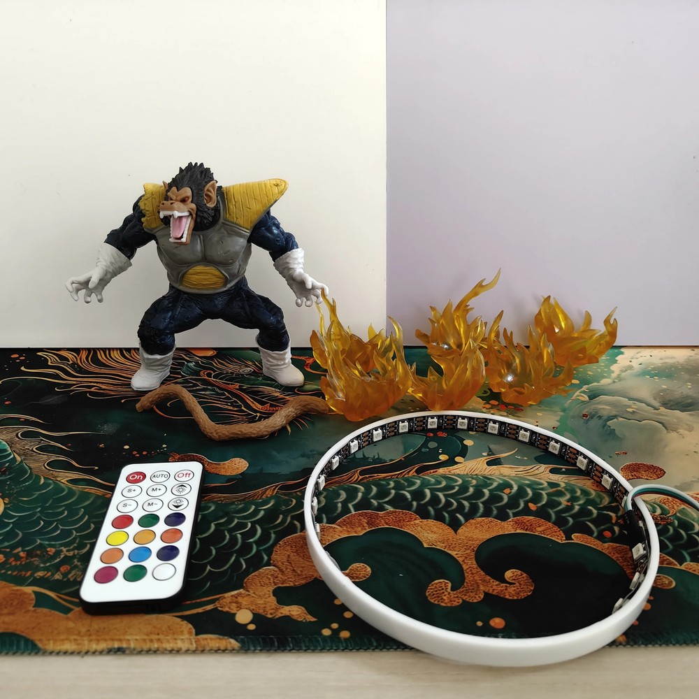 Dragon Ball Z Vegeta Great Ape LED Light Figure Anime PVC Action Figure Goku