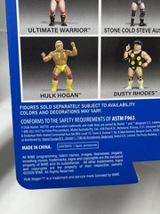 WWE LJN Mattel ULTIMATE WARRIOR Black Card Backing / LJN Cardboard Card