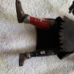 Knight Crusader Action Figure Black/Red/Silver w/ Sword & Cape
