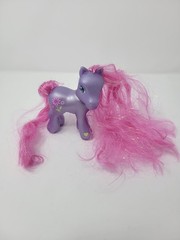 My Little Pony Petal Blossom G3 Purple Pony Super Long Glitter Mane Hair Hasbro