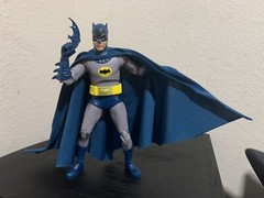 Custom Mcfarlane Batman 66 Adam West Cloth Wired Cape 1/12 NOT FIGURE