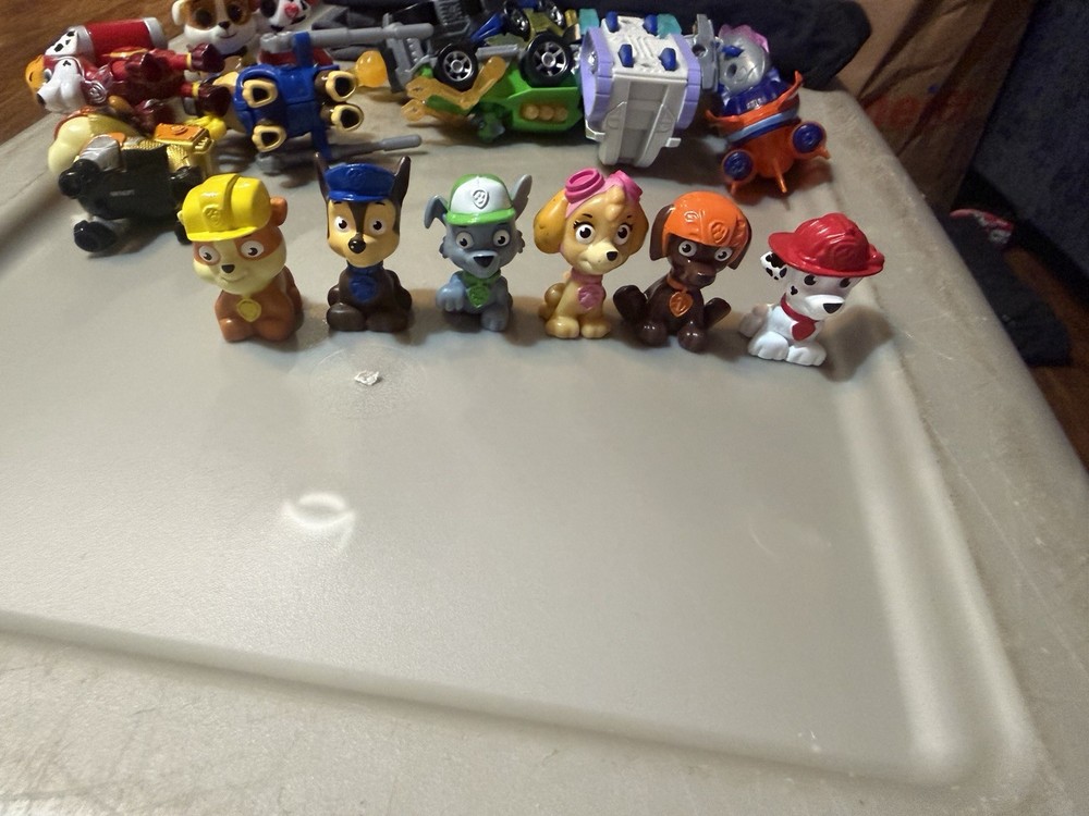 Paw Patrol Set of 6 Different PVC Cake Toppers Mini Figures Lot Bundle