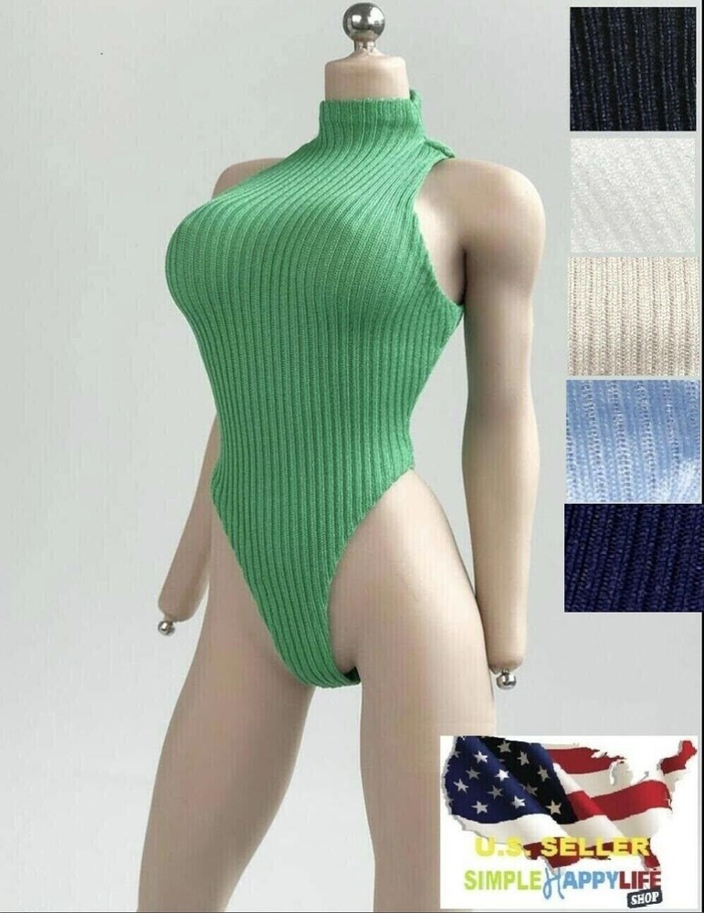 1/6 TURTLENECK Bodysuit tight FOR 12″ Female figure Phicen hot toys kumik ❶USA❶