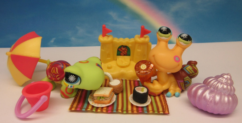 LITTLEST PET SHOP #1008 1009 POSTCARD HERMIT CRAB & TURTLE 2 COMPLETE SETS